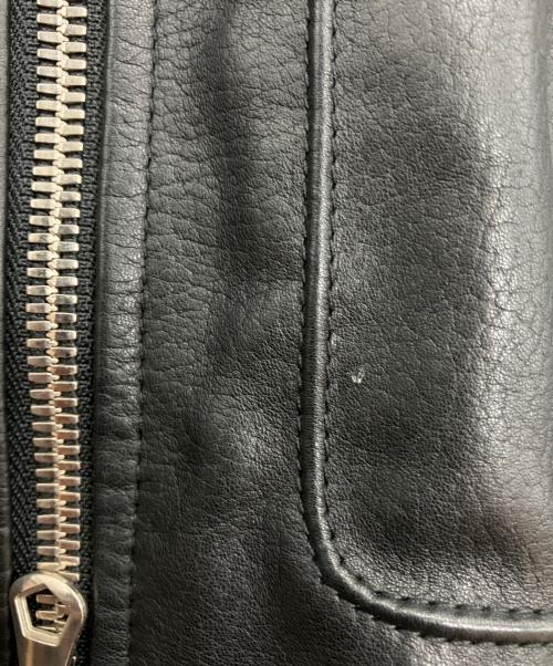 ESTNATION（エストネーション）ESTNATION (エストネーション) レザーパーカー ブラック サイズ:Sの古着・服飾アイテム