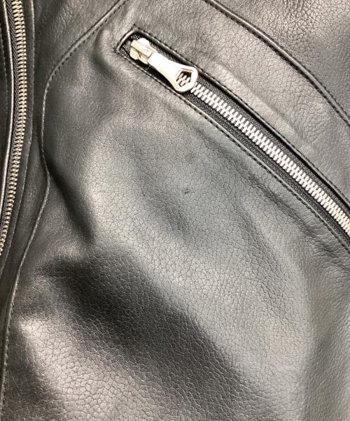 ESTNATION（エストネーション）ESTNATION (エストネーション) レザーパーカー ブラック サイズ:Sの古着・服飾アイテム
