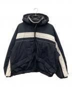 BASICKSベイシックス）の古着「パファー ツートーン トラックジャケット」｜ブラック
