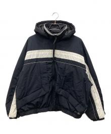 BASICKS（ベイシックス）の古着「パファー ツートーン トラックジャケット」｜ブラック