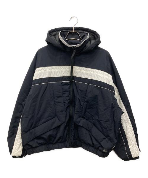 BASICKS（ベイシックス）BASICKS (ベイシックス) パファー ツートーン トラックジャケット ブラック サイズ:Mの古着・服飾アイテム