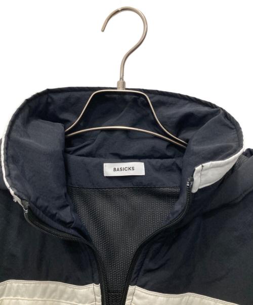 BASICKS（ベイシックス）BASICKS (ベイシックス) パファー ツートーン トラックジャケット ブラック サイズ:Mの古着・服飾アイテム