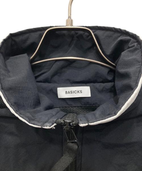 BASICKS（ベイシックス）BASICKS (ベイシックス) パファー ツートーン トラックジャケット ブラック サイズ:Mの古着・服飾アイテム