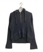PRANK PROJECTプランクプロジェクト）の古着「Angola Knit Hoodie」｜グレー