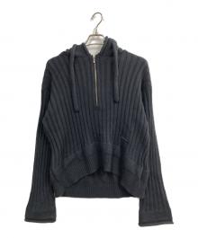 PRANK PROJECT（プランクプロジェクト）の古着「Angola Knit Hoodie」｜グレー