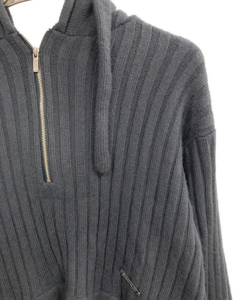PRANK PROJECT（プランクプロジェクト）PRANK PROJECT (プランクプロジェクト) Angola Knit Hoodie グレー サイズ:Freeの古着・服飾アイテム