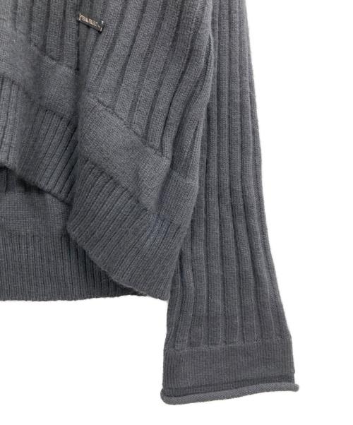 PRANK PROJECT（プランクプロジェクト）PRANK PROJECT (プランクプロジェクト) Angola Knit Hoodie グレー サイズ:Freeの古着・服飾アイテム