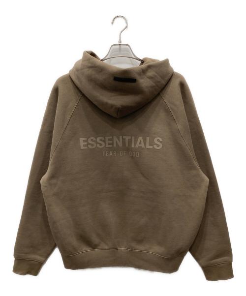 FOG ESSENTIALS（フィアオブゴッド エッセンシャル）FOG ESSENTIALS (フィアオブゴッド エッセンシャル) バックロゴプルオーバーパーカー カーキ サイズ:Mの古着・服飾アイテム