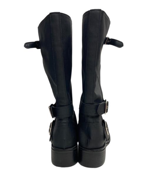 Didot.showroom（ディドットショールーム）Didot.showroom (ディドットショールーム) バイカーミドルブーツ ブラック サイズ:25の古着・服飾アイテム