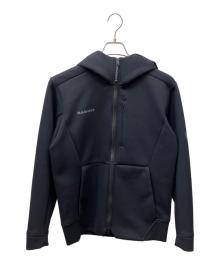 MAMMUT（マムート）の古着「ダイノ 2.0 ミッドレイヤー フーデッド ジャケット アジアンフィット」｜ブラック