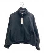 I'm inアイムイン）の古着「ハイネックウールショートブルゾン」｜グレー