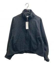 I'm in（アイムイン）の古着「ハイネックウールショートブルゾン」｜グレー