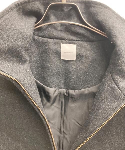 I'm in（アイムイン）I'm in (アイムイン) ハイネックウールショートブルゾン グレー サイズ:Lの古着・服飾アイテム