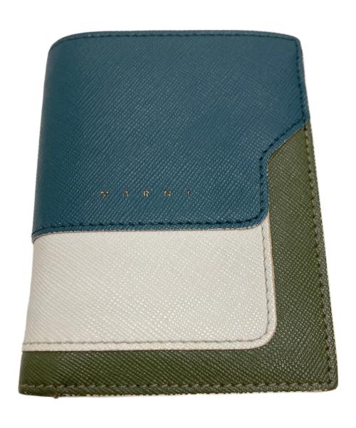 MARNI（マルニ）MARNI (マルニ) 2つ折り財布 グリーンの古着・服飾アイテム