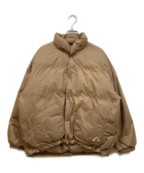 GEVACO（ゲバコ）GEVACO (ゲバコ) ノンステッチミドル中綿ジャケット ブラウン サイズ:	SIZE 38の古着・服飾アイテム