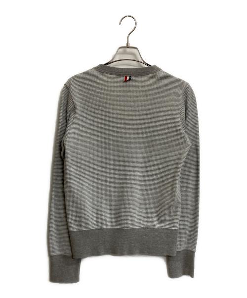Thom Browne（トムブラウン）Thom Browne (トムブラウン) ワッフルポケットカーディガン グレー サイズ:00の古着・服飾アイテム