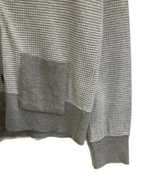 Thom Browne（トムブラウン）Thom Browne (トムブラウン) ワッフルポケットカーディガン グレー サイズ:00の古着・服飾アイテム