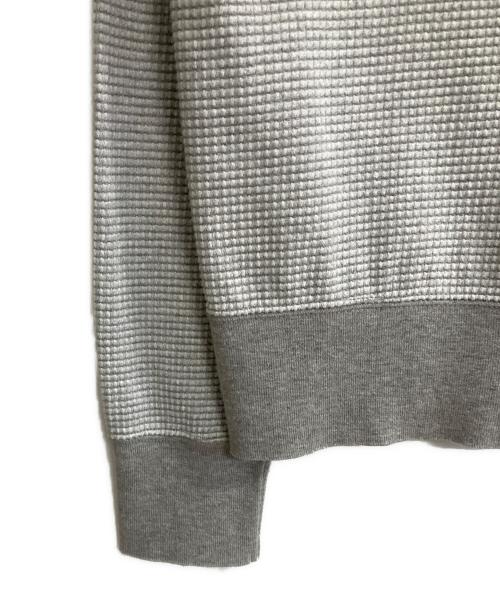 Thom Browne（トムブラウン）Thom Browne (トムブラウン) ワッフルポケットカーディガン グレー サイズ:00の古着・服飾アイテム