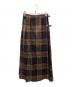 O'NEIL OF DUBLIN（オニールオブダブリン）の古着「チェックラップスカート」｜ブラウン