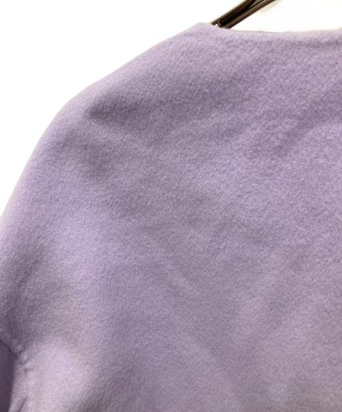 23区（ニジュウサンク）23区 (ニジュウサンク) MANTECOリバー ショート コート パープル サイズ:44の古着・服飾アイテム