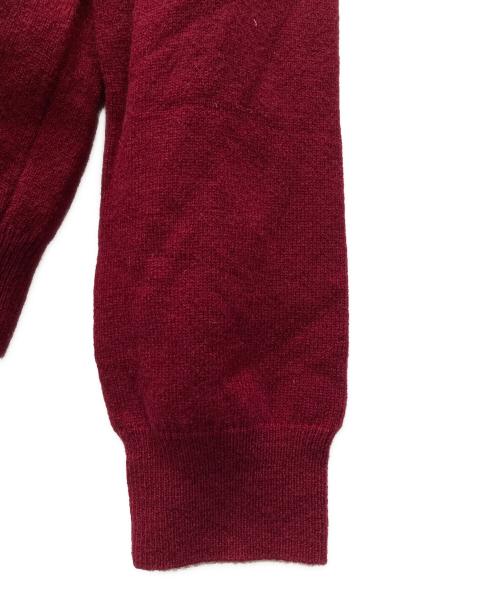PLAY COMME des GARCONS（プレイコムデギャルソン）PLAY COMME des GARCONS (プレイコムデギャルソン) WハートワッペンVネックニット レッド サイズ:Mの古着・服飾アイテム