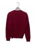 PLAY COMME des GARCONS (プレイコムデギャルソン) WハートワッペンVネックニット レッド サイズ:M：8000円