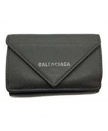 BALENCIAGA（バレンシアガ）の古着「ペーパーミニウォレット」｜グレー