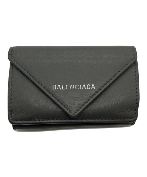 BALENCIAGA（バレンシアガ）BALENCIAGA (バレンシアガ) ペーパーミニウォレット グレー サイズ:-の古着・服飾アイテム