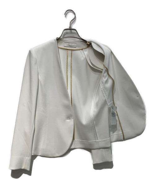 BEIGE（ベイジ）BEIGE (ベイジ) LUIZA / ノーカラージャケット　JKCWGS0701 ホワイト サイズ:4の古着・服飾アイテム