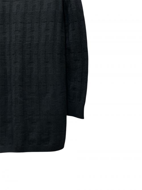 HERMES（エルメス）HERMES (エルメス) Hモチーフニットワンピース ブラック サイズ:36の古着・服飾アイテム