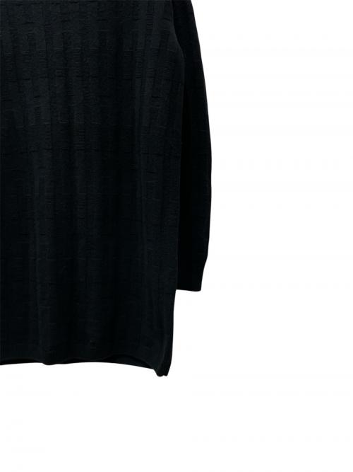 HERMES（エルメス）HERMES (エルメス) Hモチーフニットワンピース ブラック サイズ:36の古着・服飾アイテム