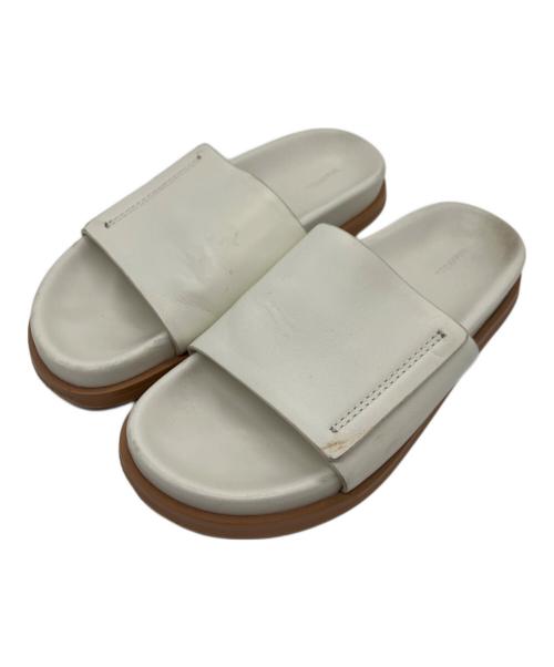 TODAYFUL（トゥデイフル）TODAYFUL (トゥデイフル) TODAYFUL Leather Slide Sandals ホワイト サイズ:不明の古着・服飾アイテム