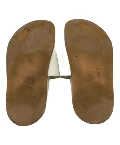 TODAYFUL（トゥデイフル）TODAYFUL (トゥデイフル) TODAYFUL Leather Slide Sandals ホワイト サイズ:不明の古着・服飾アイテム