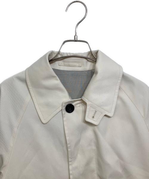UNITED ARROWS（ユナイテッドアローズ）UNITED ARROWS (ユナイテッドアローズ) OLMETEX T/Cツイル バルカラーコート アイボリー サイズ:Sの古着・服飾アイテム