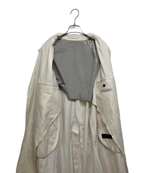 UNITED ARROWS（ユナイテッドアローズ）UNITED ARROWS (ユナイテッドアローズ) OLMETEX T/Cツイル バルカラーコート アイボリー サイズ:Sの古着・服飾アイテム
