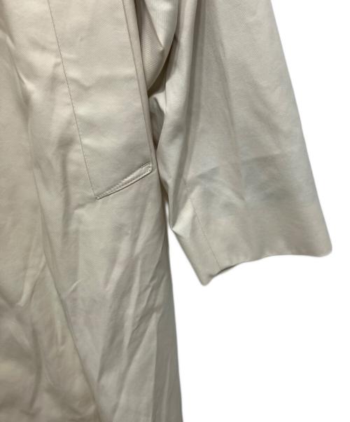 UNITED ARROWS（ユナイテッドアローズ）UNITED ARROWS (ユナイテッドアローズ) OLMETEX T/Cツイル バルカラーコート アイボリー サイズ:Sの古着・服飾アイテム
