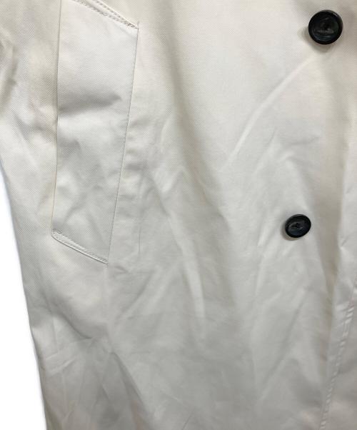 UNITED ARROWS（ユナイテッドアローズ）UNITED ARROWS (ユナイテッドアローズ) OLMETEX T/Cツイル バルカラーコート アイボリー サイズ:Sの古着・服飾アイテム