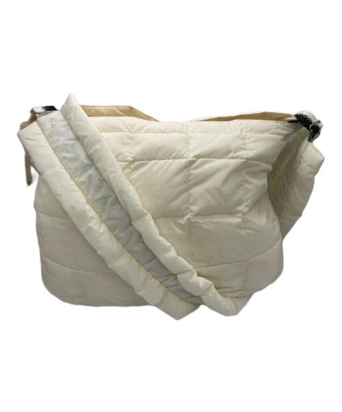 beautiful people（ビューティフルピープル）beautiful people (ビューティフルピープル) TAION (タイオン) down shoulder bag ホワイトの古着・服飾アイテム