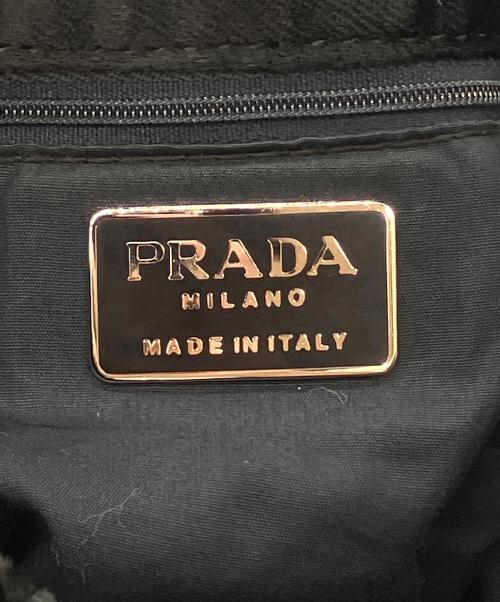 PRADA（プラダ）PRADA (プラダ) ベルベットミニバッグ ブラックの古着・服飾アイテム