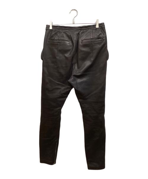 ripvanwinkle（リップヴァンウィンクル）ripvanwinkle (リップヴァンウィンクル) Motorcycle Leather pants ブラック サイズ:Mの古着・服飾アイテム