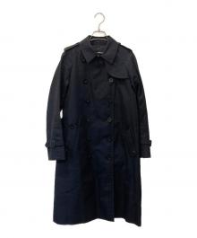 Aquascutum（アクアスキュータム）の古着「ライナー付トレンチコート」｜ネイビー