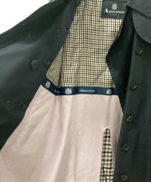 Aquascutum（アクアスキュータム）Aquascutum (アクアスキュータム) ライナー付トレンチコート ネイビー サイズ:6の古着・服飾アイテム