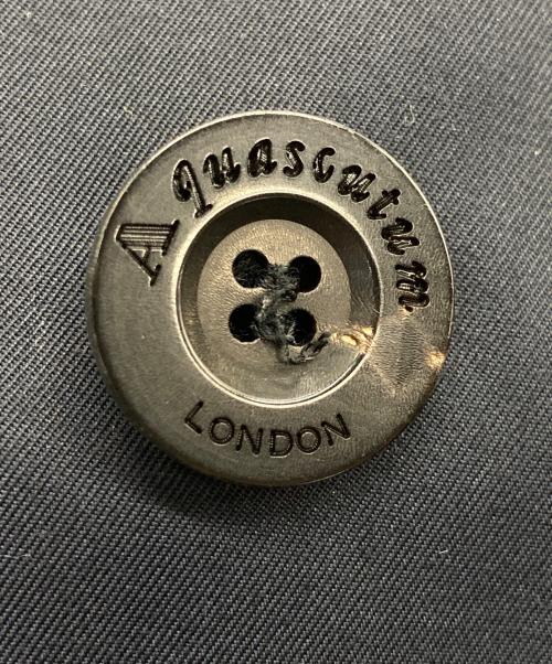 Aquascutum（アクアスキュータム）Aquascutum (アクアスキュータム) ライナー付トレンチコート ネイビー サイズ:6の古着・服飾アイテム