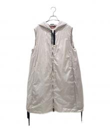 MaxMara（マックスマーラ）の古着「CAMELUXE テクニカル キャンバス ロング ジレ」｜ベージュ