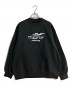 BUDSPOOL×葵産業バッズプール×アオイインダストリー）の古着「SMOKE CAR CREWNECK/スモーク カー クルーネック」｜ブラック