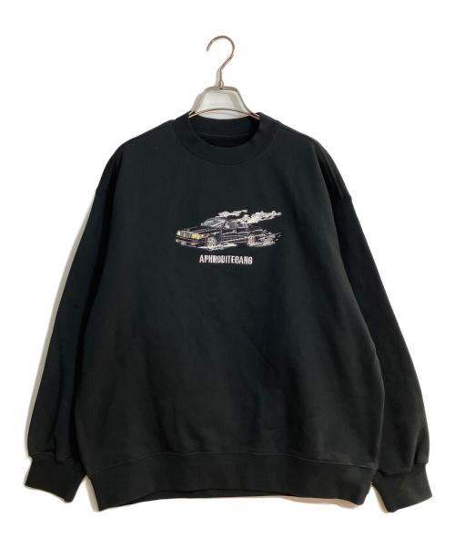 BUDSPOOL（バッズプール）BUDSPOOL (バッズプール) 葵産業 (アオイインダストリー) SMOKE CAR CREWNECK/スモーク カー クルーネック ブラック サイズ:Sの古着・服飾アイテム
