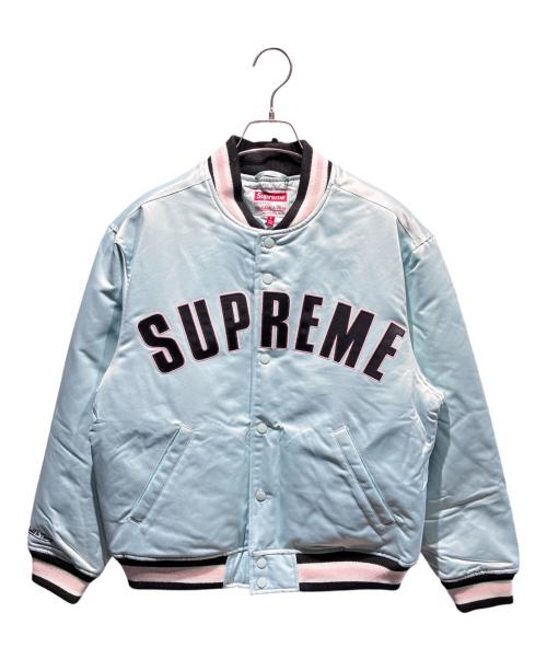 SUPREME（シュプリーム）SUPREME (シュプリーム) MITCHELL & NESS (ミッチェルアンドネス) Varsity Jacket 21SS ライトブルー サイズ:Sの古着・服飾アイテム