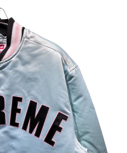 SUPREME（シュプリーム）SUPREME (シュプリーム) MITCHELL & NESS (ミッチェルアンドネス) Varsity Jacket 21SS ライトブルー サイズ:Sの古着・服飾アイテム