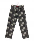 SUPREMEシュプリーム）の古着「Patched Denim Painter Pant」｜ブラック