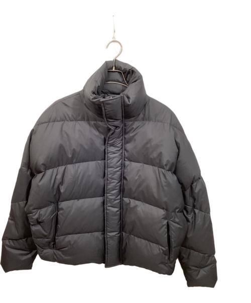 LiNoH（リノー）LiNoH (リノー) ヘムラウンド ダウンジャケット ブラック サイズ:SIZE 1(実寸をご確認下さい）の古着・服飾アイテム